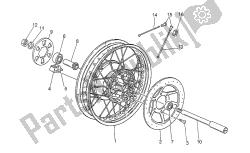 Rear wheel, spokes