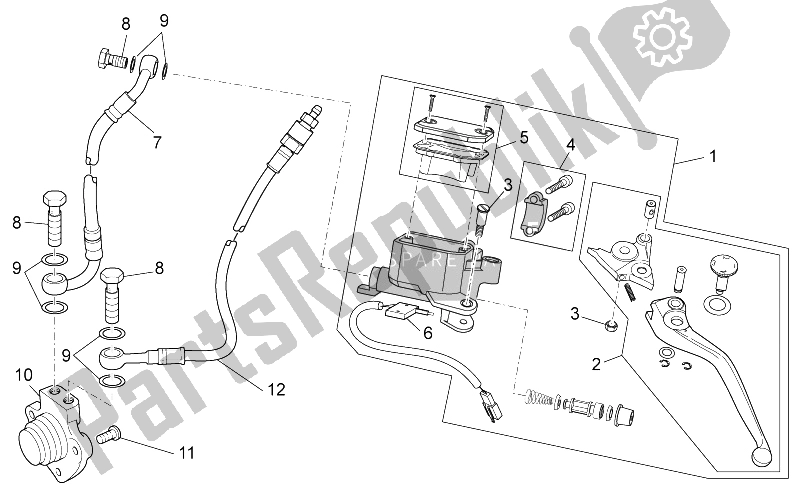 Toutes les pièces pour le Commande D'embrayage Complète du Moto-Guzzi Stelvio 1200 NTX ABS 2009