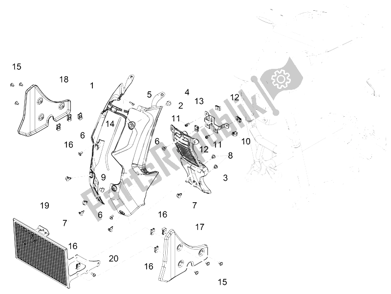 Todas las partes para Proteccion de Moto-Guzzi Audace 1400 2015