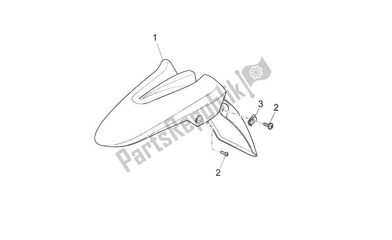 All parts for the Front Mudguard of the Moto-Guzzi Norge 850 2007