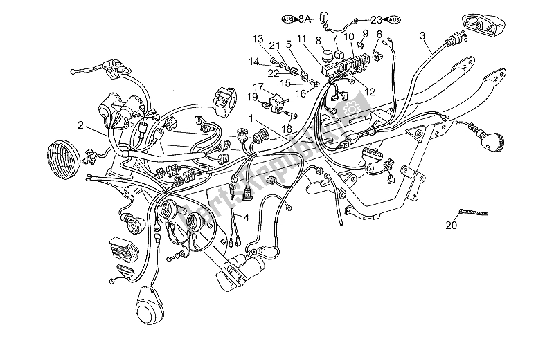 Toutes les pièces pour le Système électrique du Moto-Guzzi Nevada Club 750 1998