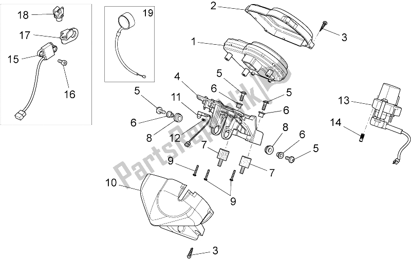 Tutte le parti per il Pannello Di Controllo del Moto-Guzzi Griso S E 1200 8V 2015