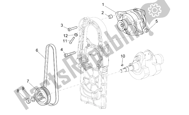 All parts for the Current Generator of the Moto-Guzzi Griso V IE 850 2006