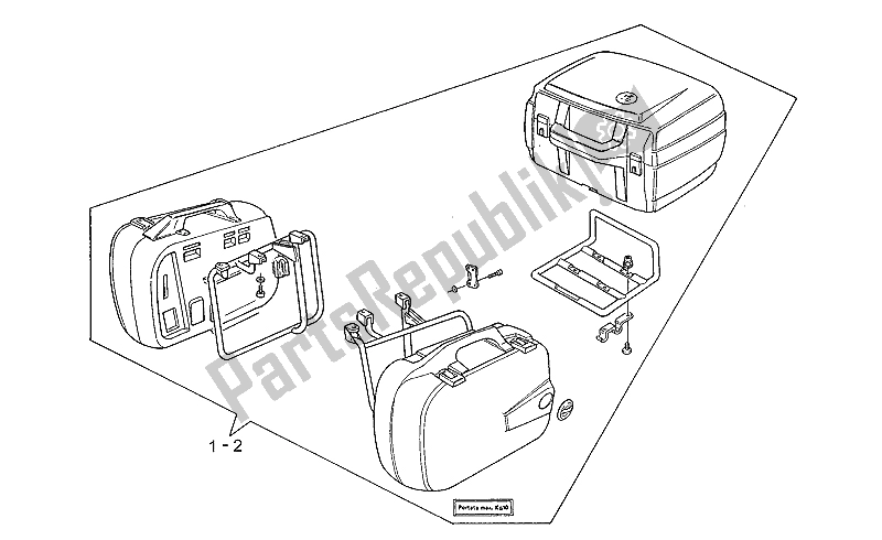 Toutes les pièces pour le Valises Latérales - Top Case du Moto-Guzzi California EV V 11 USA 1100 1997