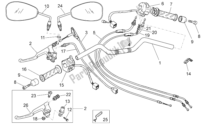 Wszystkie części do Kierownica - Sterowanie Moto-Guzzi V7 II Stone ABS 750 2015