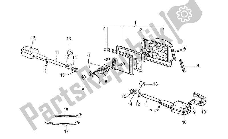 Todas las partes para Luz De La Cola de Moto-Guzzi SP II 1000 1985