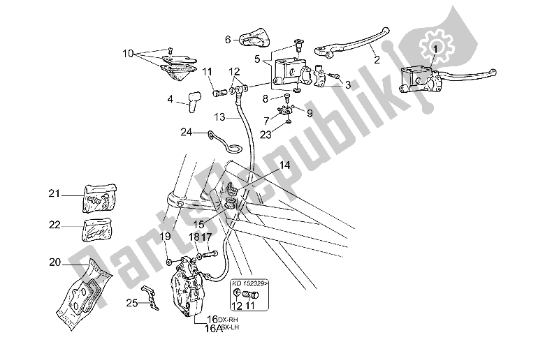 Toutes les pièces pour le Système De Freinage Avant du Moto-Guzzi California Jackal 1100 1999