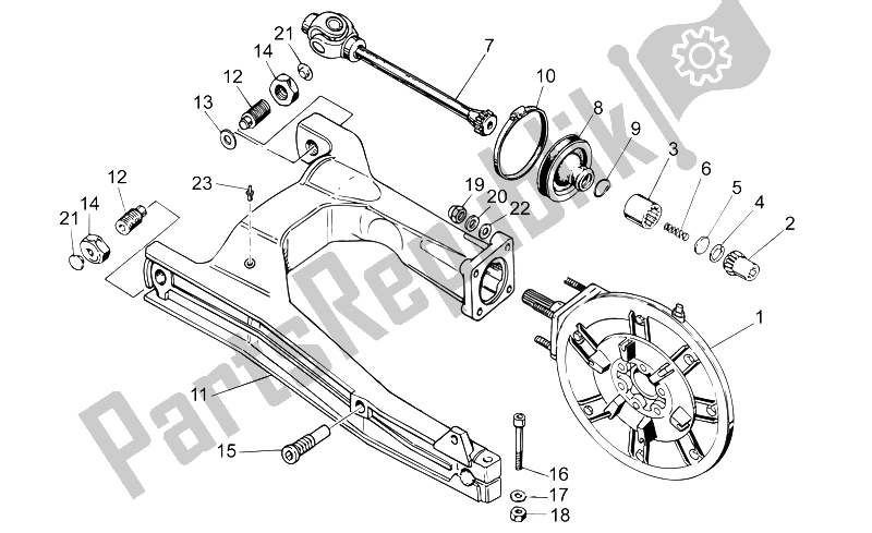 All parts for the Transmission Complete I of the Moto-Guzzi V7 II Special ABS 750 2015