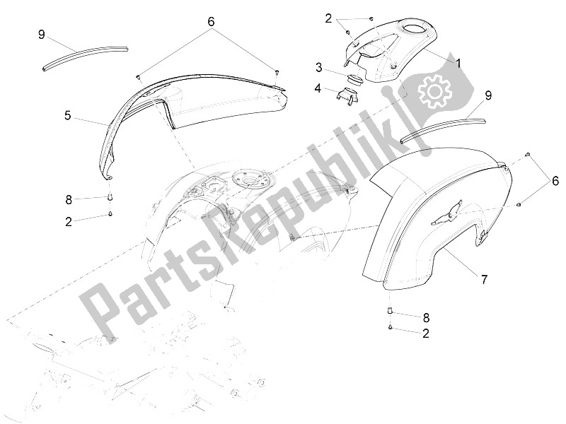 Alle onderdelen voor de Tankdeksel van de Moto-Guzzi Eldorado 1400 USA 2016