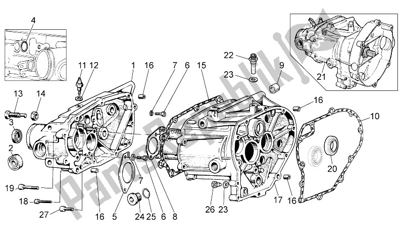 Toutes les pièces pour le Cage De Transmission du Moto-Guzzi Nevada 750 S 2010