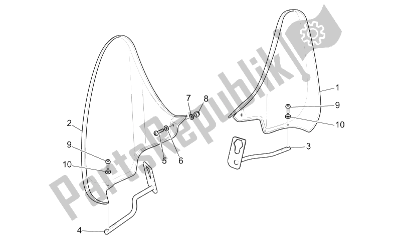 Todas las partes para Protector Del Dedo Del Pie de Moto-Guzzi California EV PI CAT 1100 2003