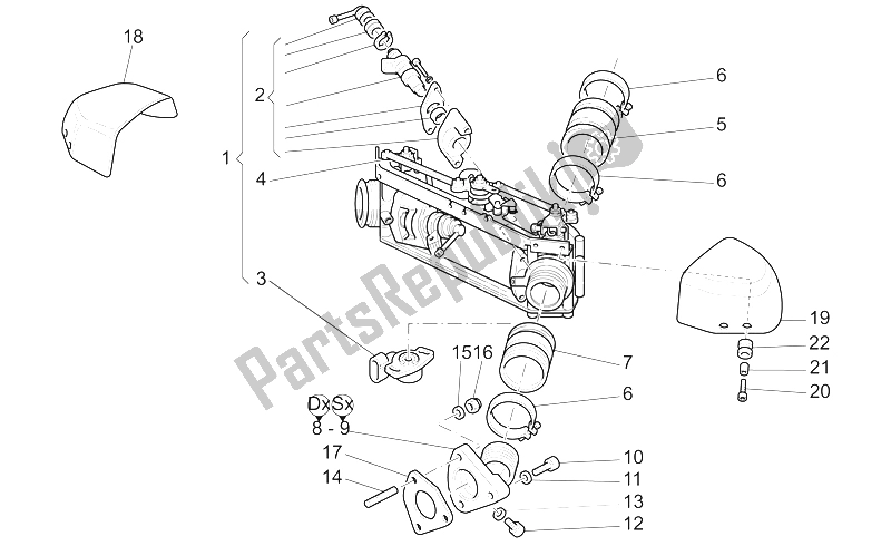 Todas las partes para Cuerpo Del Acelerador de Moto-Guzzi California Stone Touring PI CAT 1100 2003