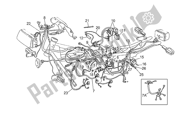 All parts for the Electrical System of the Moto-Guzzi NTX 650 1987