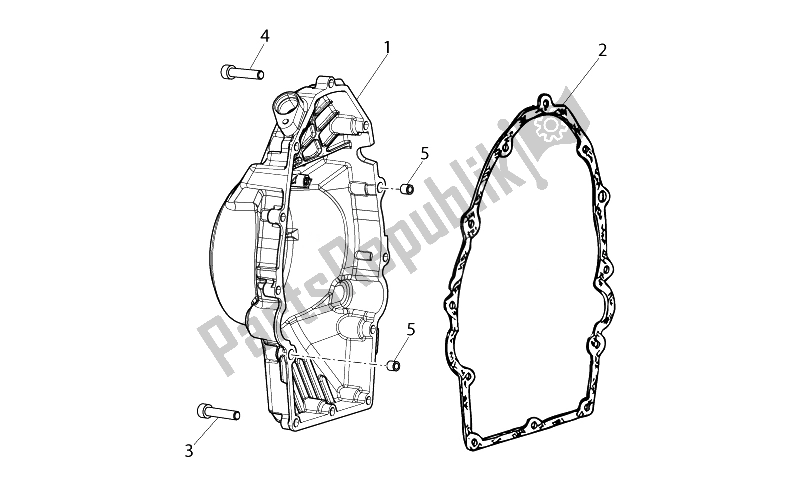 Toutes les pièces pour le Couvercle Du Système De Chronométrage du Moto-Guzzi V7 Stone 750 2014