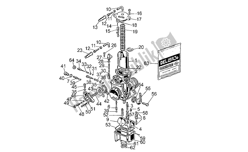 Toutes les pièces pour le Carburateur du Moto-Guzzi California 1100 1994