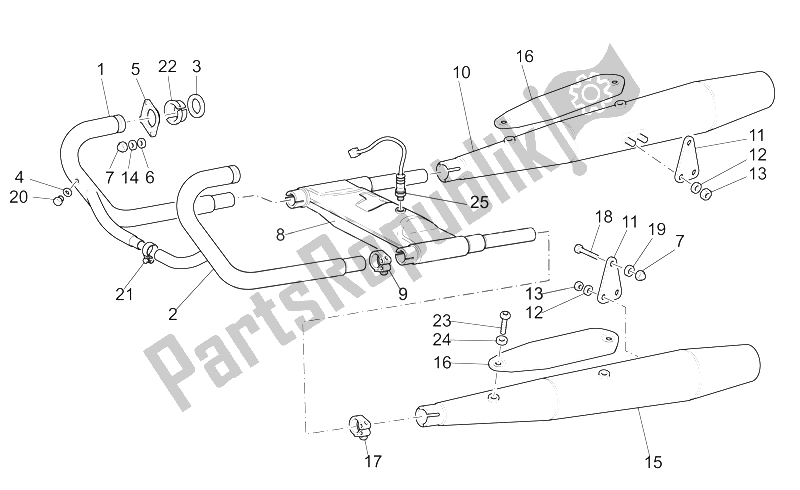 Todas las partes para Unidad De Escape de Moto-Guzzi California Alum TIT PI CAT 1100 2003