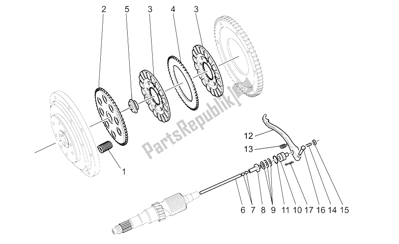 Todas las partes para Embrague de Moto-Guzzi California Stone Metal PI 1100 2002