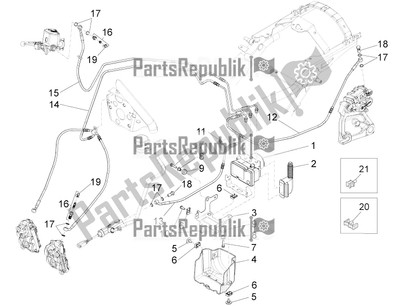 Toutes les pièces pour le Système De Freinage Abs du Moto-Guzzi Audace 1400 ABS 2017