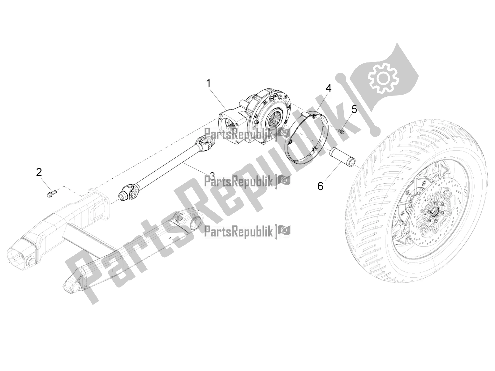 Toutes les pièces pour le Transmission Terminée du Moto-Guzzi Audace 1400 ABS 2017
