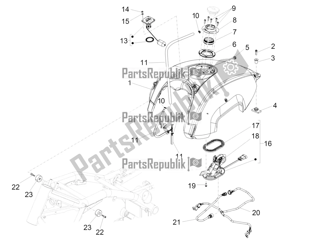 Toutes les pièces pour le Réservoir D'essence du Moto-Guzzi Audace 1400 ABS 2018