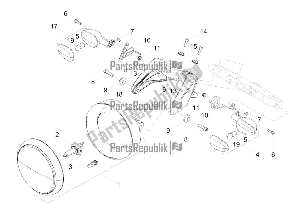 Todas las partes para Luces Delanteras de Moto-Guzzi Audace 1400 ABS 2019
