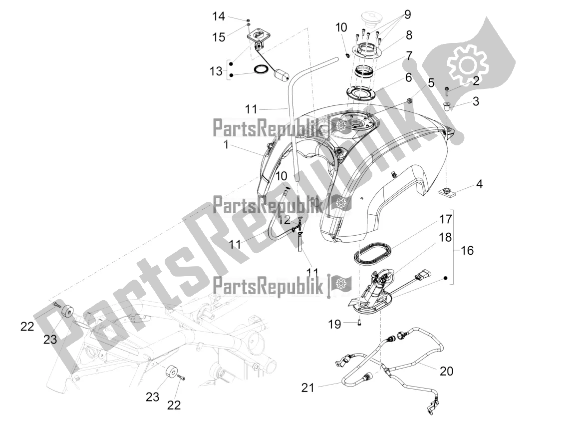 Toutes les pièces pour le Réservoir D'essence du Moto-Guzzi Audace 1400 ABS 2019