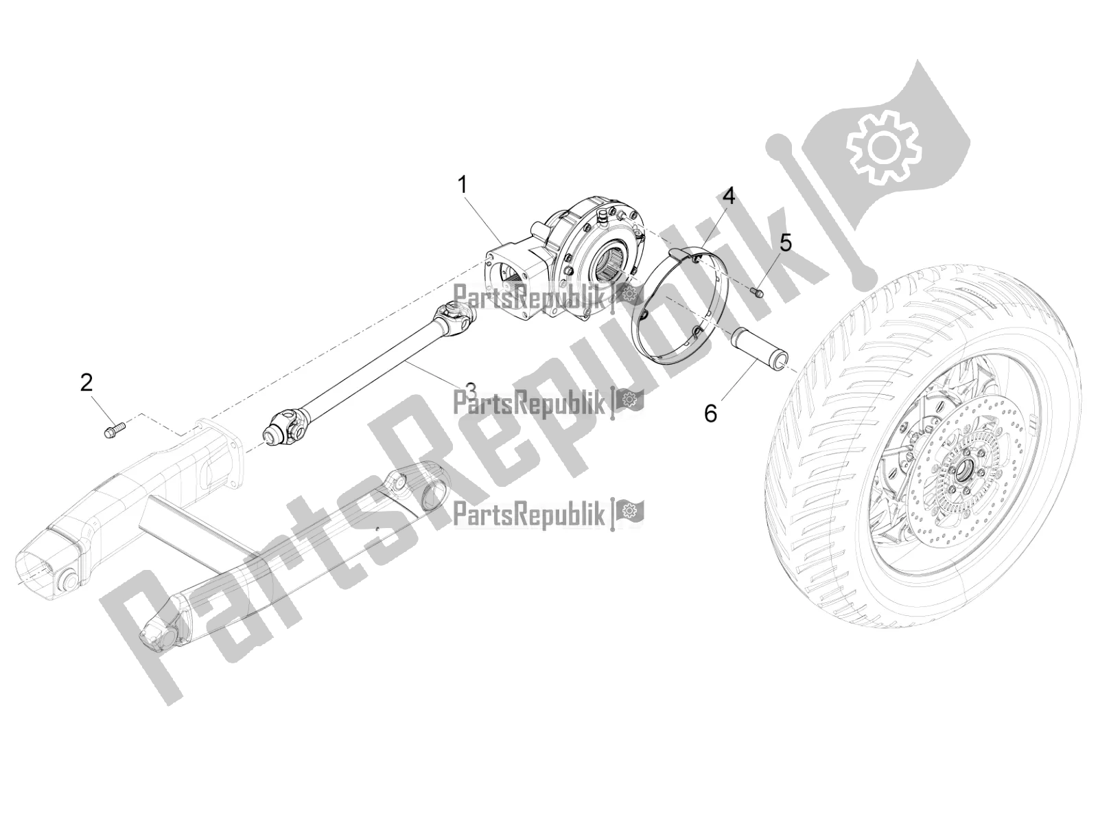 Toutes les pièces pour le Transmission Terminée du Moto-Guzzi Audace 1400 ABS 2019