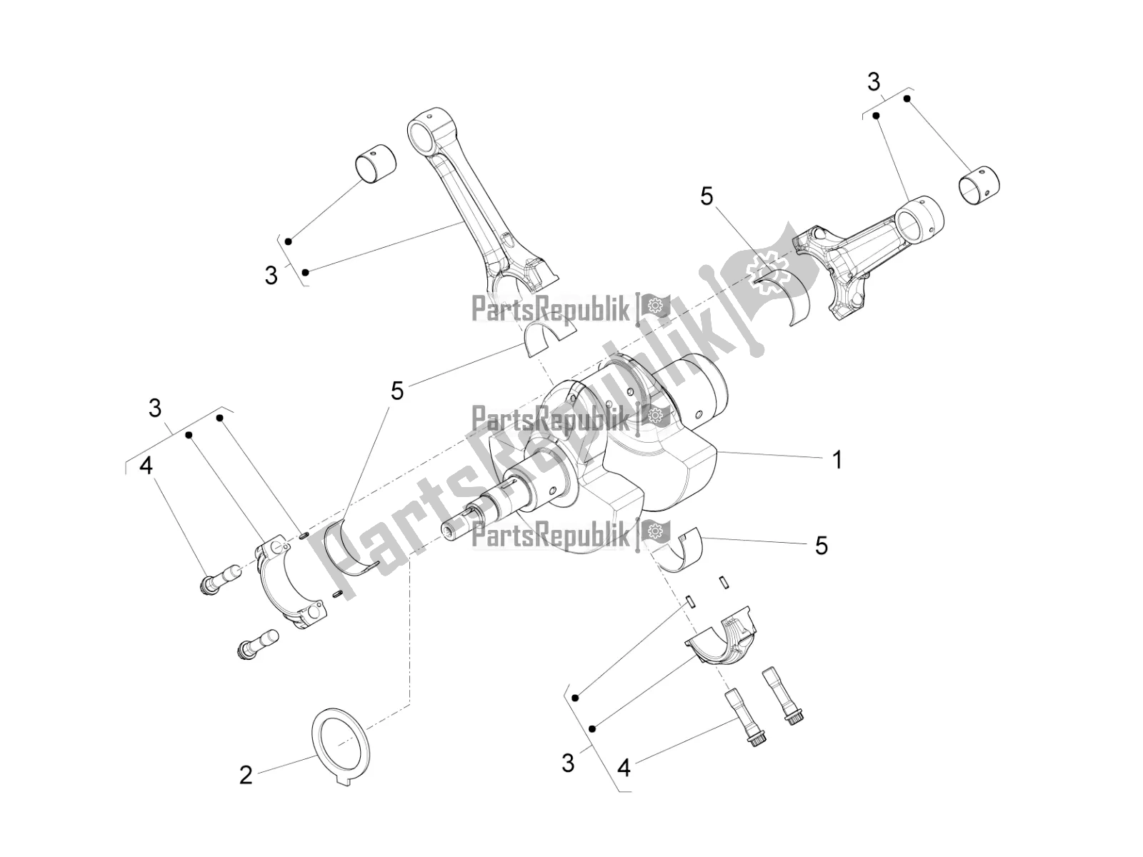 All parts for the Drive Shaft of the Moto-Guzzi Audace 1400 ABS USA 2016