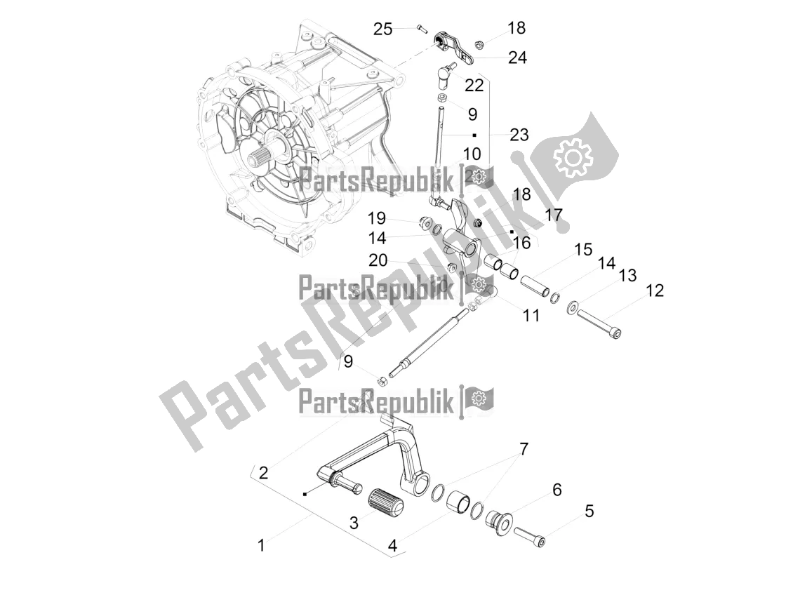 Todas las partes para Palanca De Cambios de Moto-Guzzi Audace 1400 Carbon ABS 2018