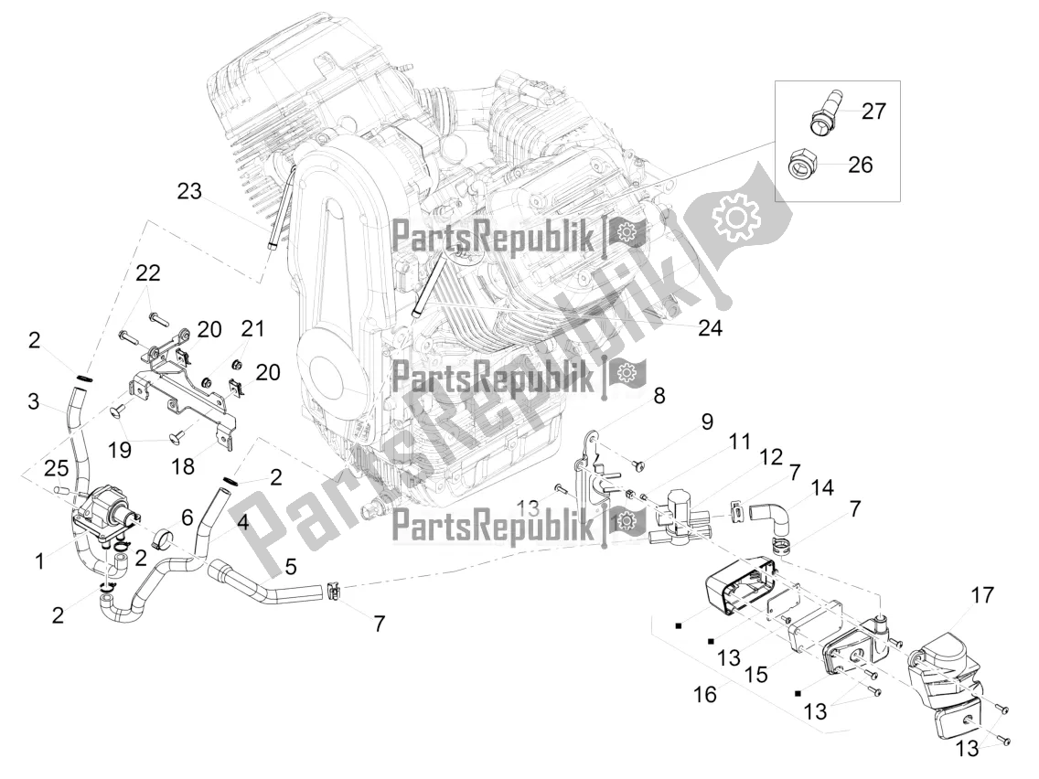 Toutes les pièces pour le Air Secondaire du Moto-Guzzi Audace 1400 Carbon ABS 2018