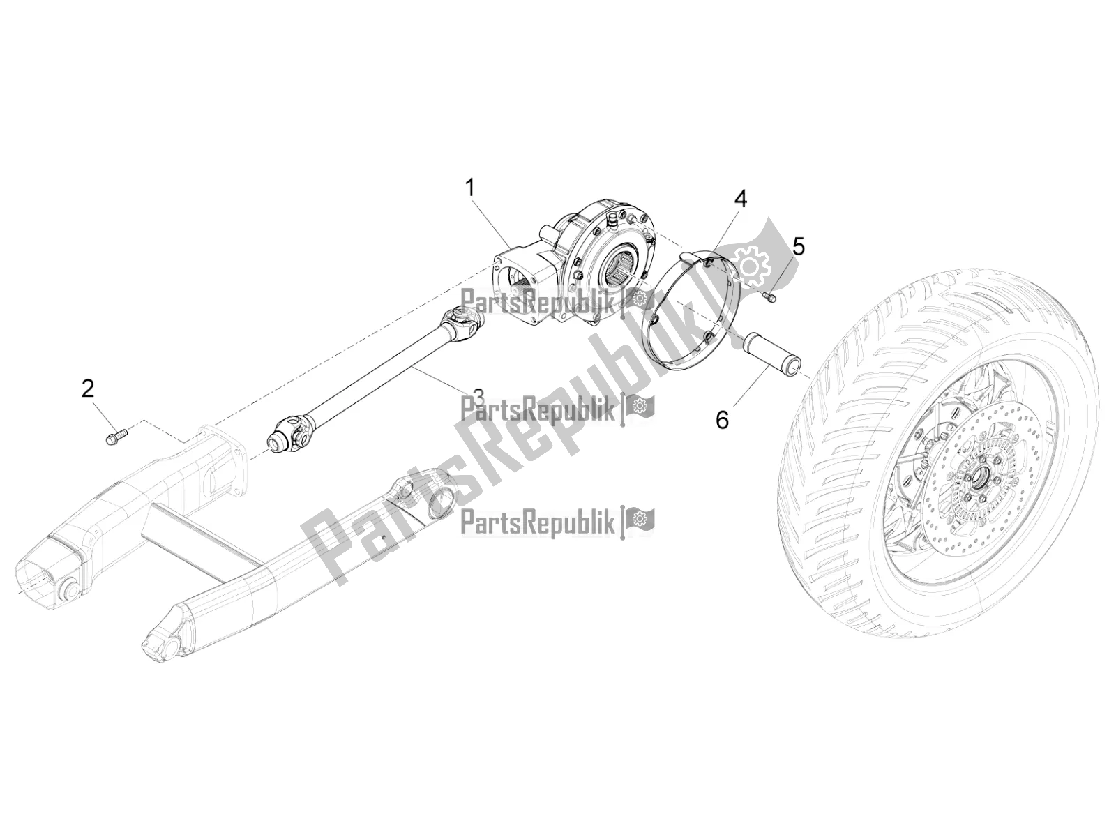 Tutte le parti per il Trasmissione Completata del Moto-Guzzi Audace 1400 Carbon ABS 2018