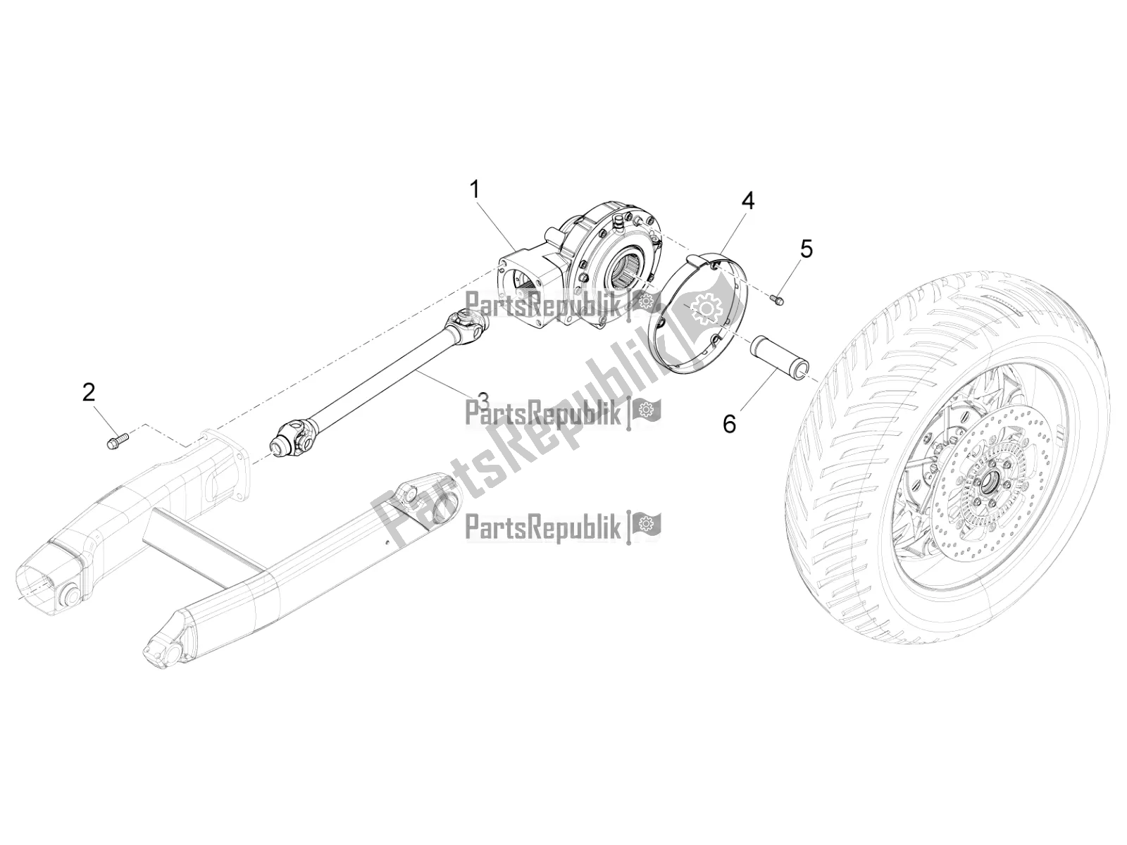 Wszystkie części do Transmisja Zako? Czona Moto-Guzzi Audace 1400 Carbon ABS 2019