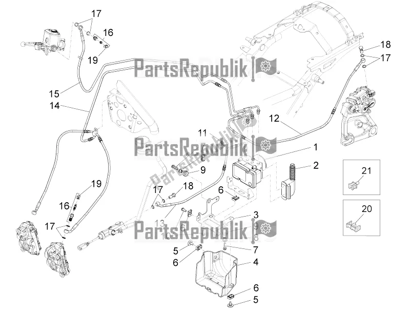 Toutes les pièces pour le Système De Freinage Abs du Moto-Guzzi Audace 1400 Carbon ABS 2020