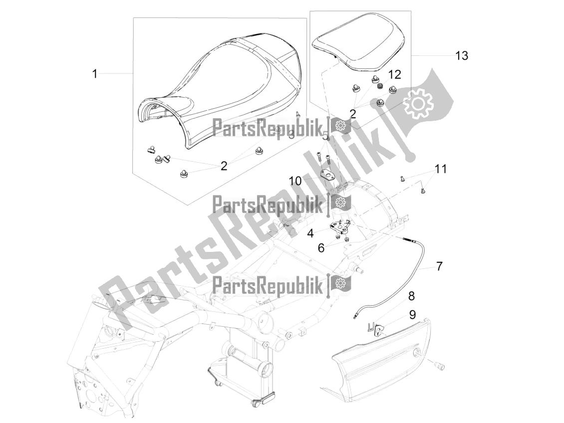 Toutes les pièces pour le Selle du Moto-Guzzi Audace 1400 Carbon ABS 2020