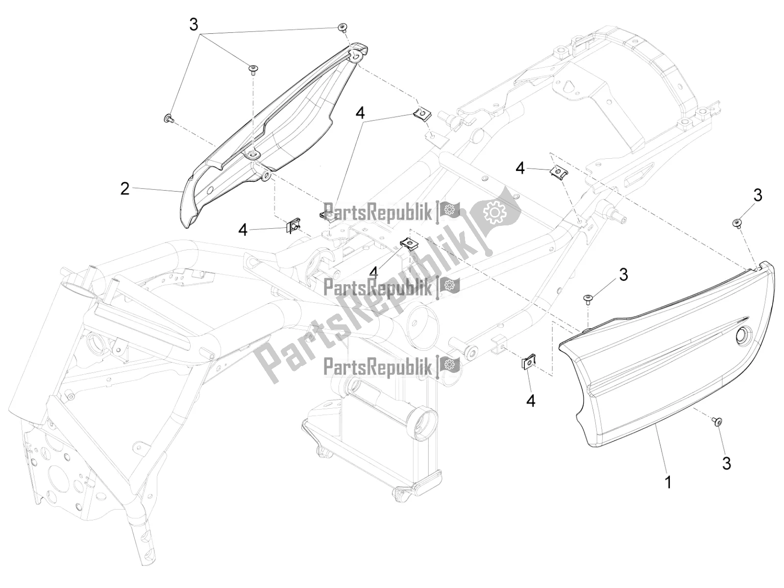 Todas las partes para Cuerpo Central de Moto-Guzzi Audace 1400 Carbon ABS 2021