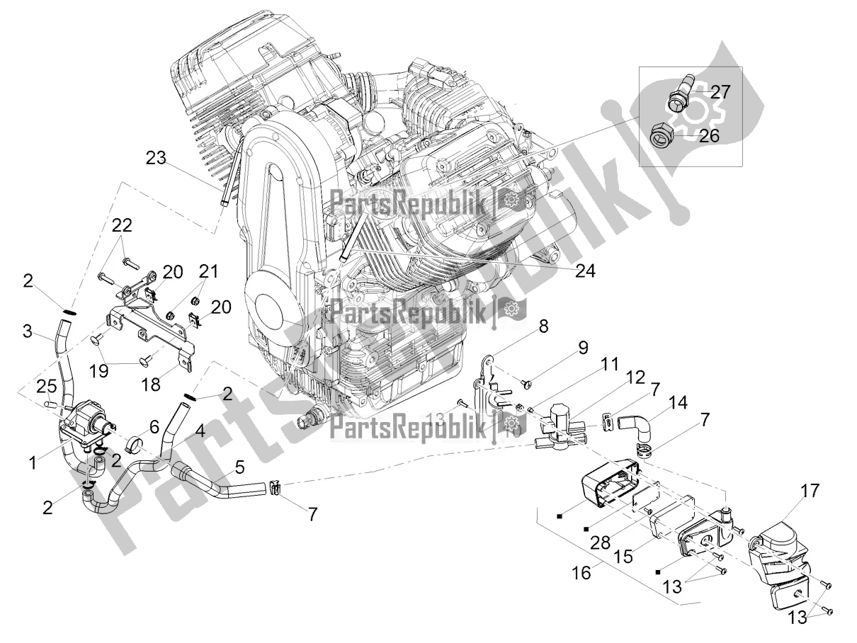 Tutte le parti per il Aria Secondaria del Moto-Guzzi Audace 1400 Carbon ABS 2021