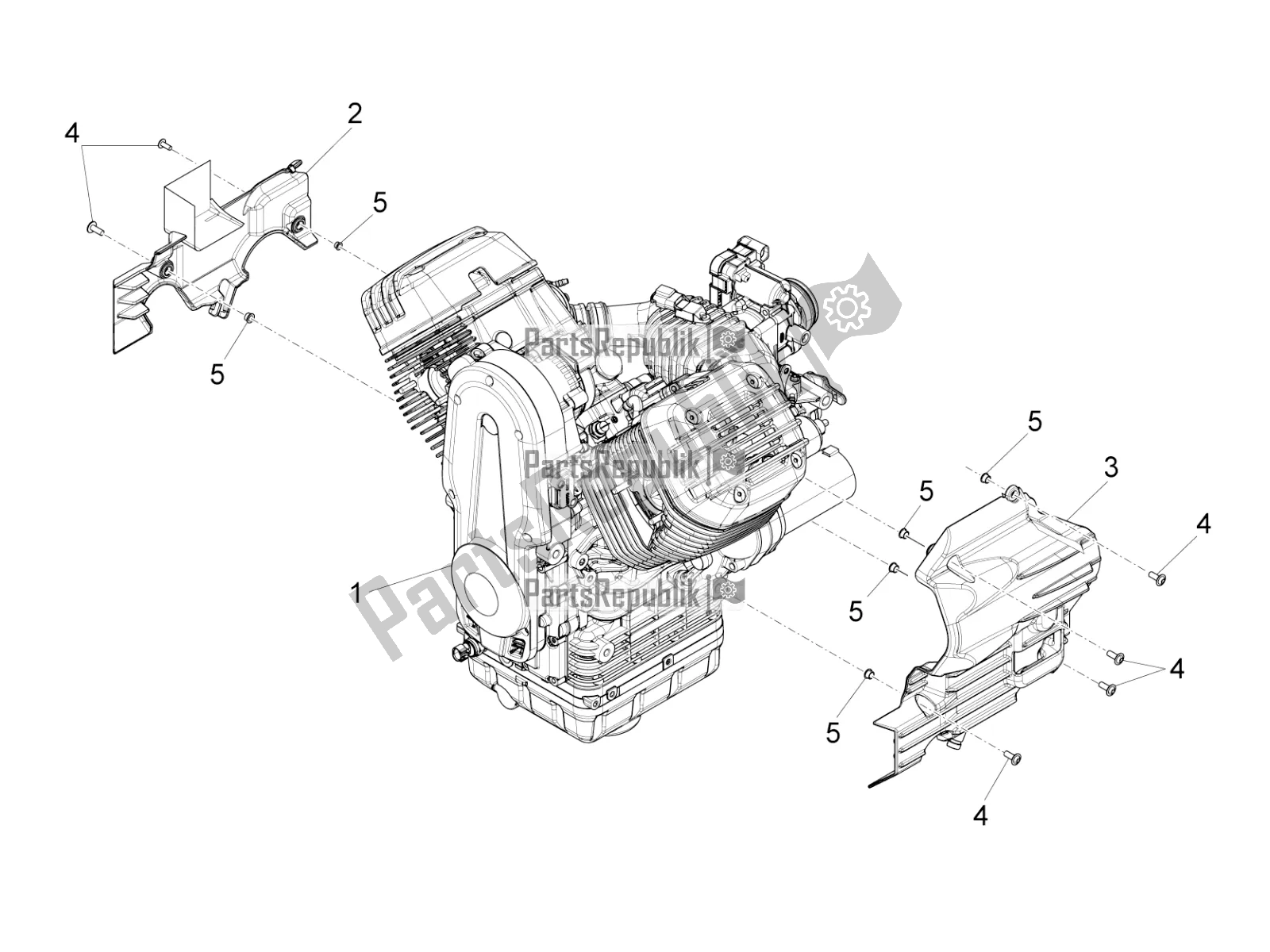 Todas las partes para Palanca Parcial Completa Del Motor de Moto-Guzzi Audace 1400 Carbon ABS Apac 2017