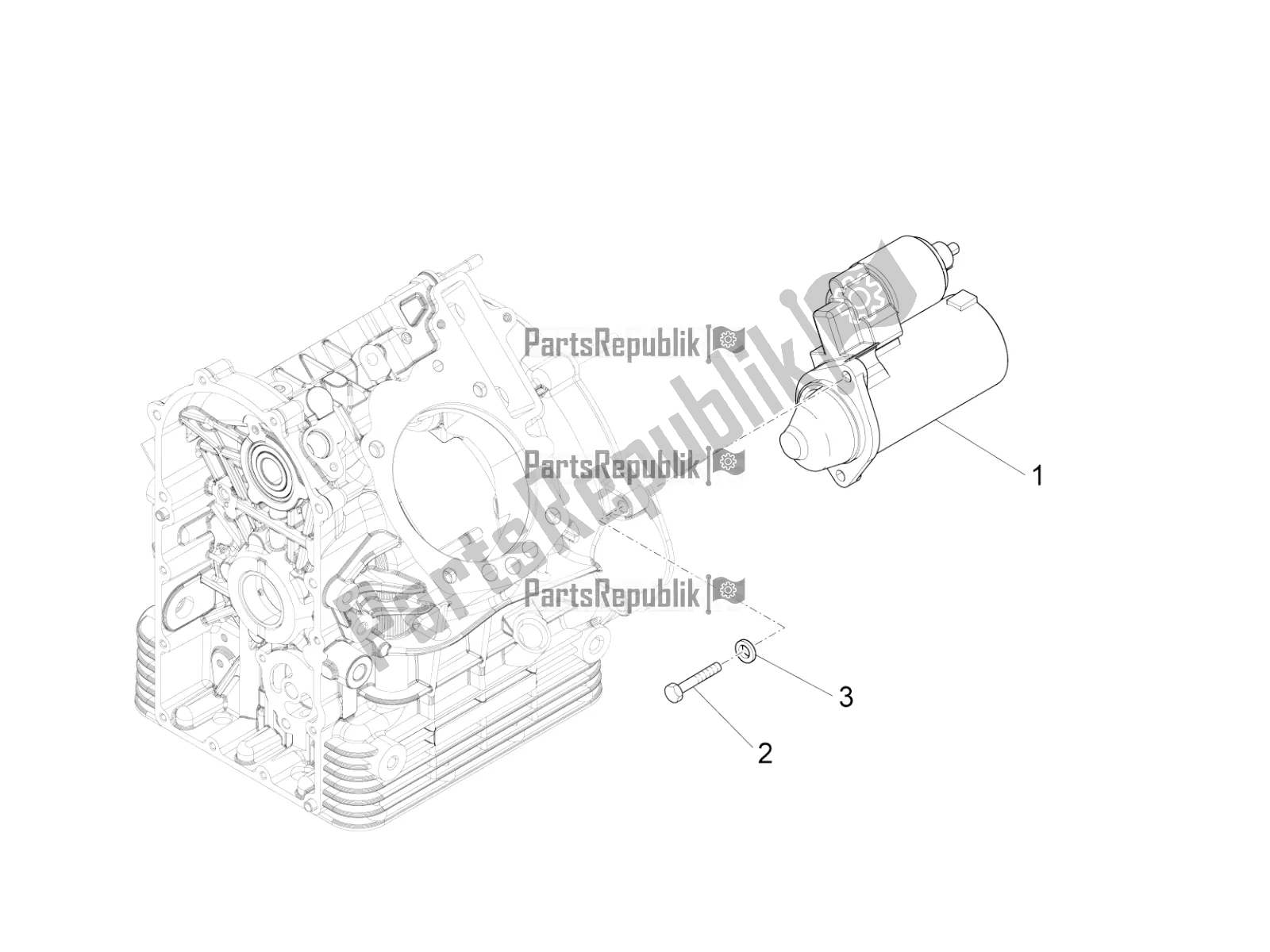 Toutes les pièces pour le Démarreur / Démarreur électrique du Moto-Guzzi Audace 1400 Carbon ABS Apac 2018