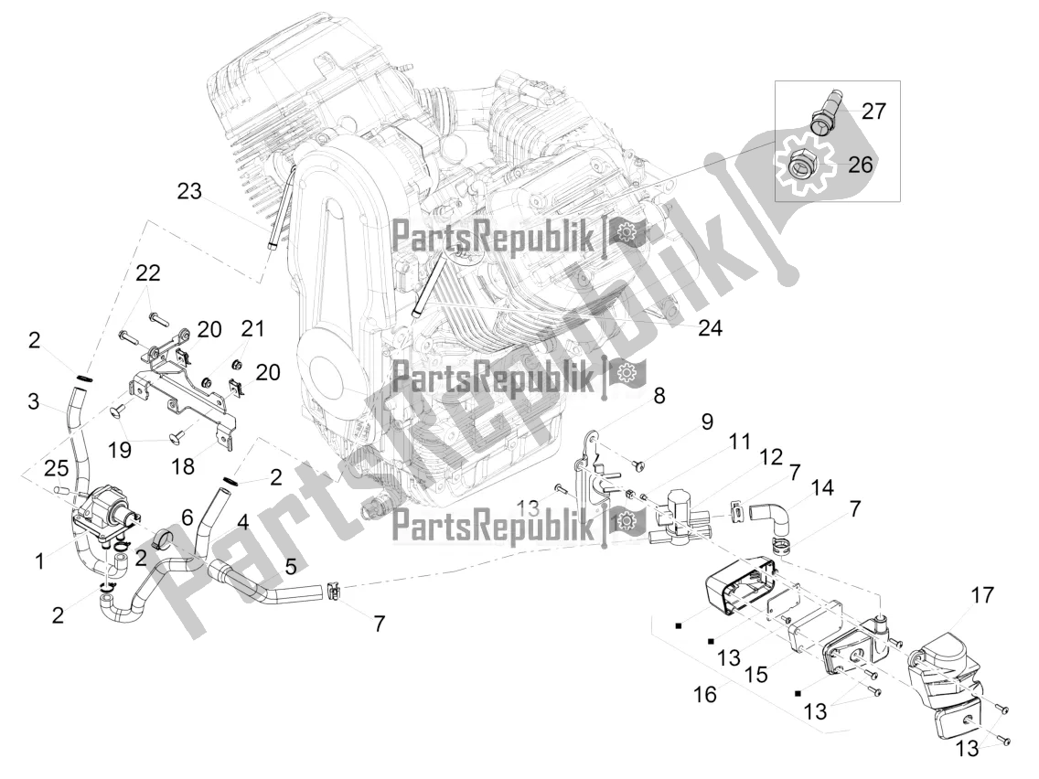 Toutes les pièces pour le Air Secondaire du Moto-Guzzi Audace 1400 Carbon ABS Apac 2019