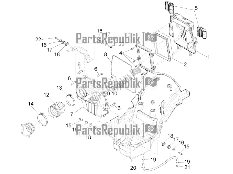 Tutte le parti per il Air Box del Moto-Guzzi Audace 1400 Carbon ABS Apac 2020