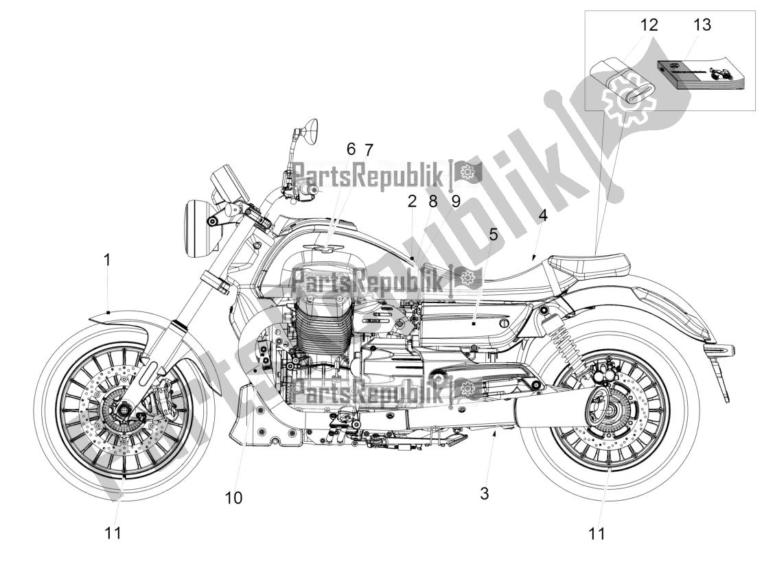 Todas las partes para Etiqueta de Moto-Guzzi Audace 1400 Carbon ABS Apac 2020