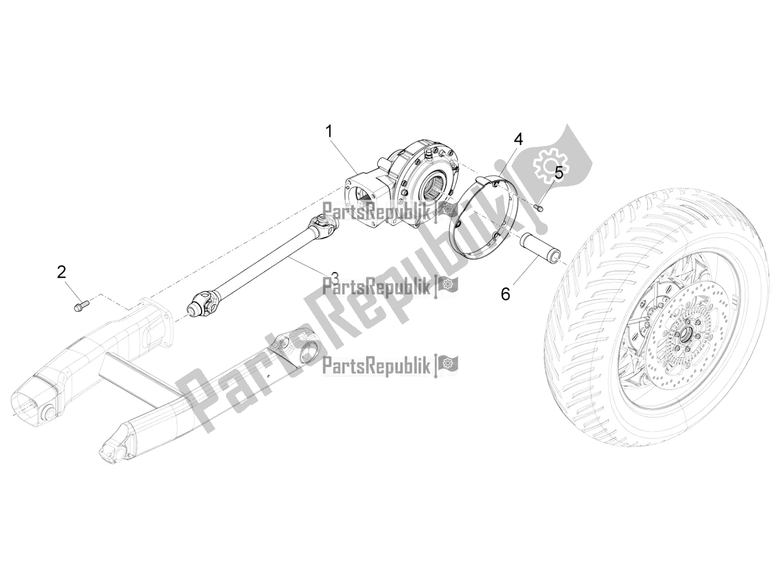 Toutes les pièces pour le Transmission Terminée du Moto-Guzzi Audace 1400 Carbon ABS Apac 2020