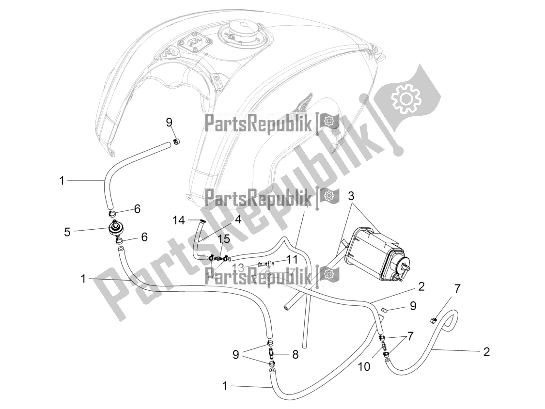 Toutes les pièces pour le Système De Récupération De Vapeur De Carburant du Moto-Guzzi Audace 1400 Carbon ABS Apac 2021