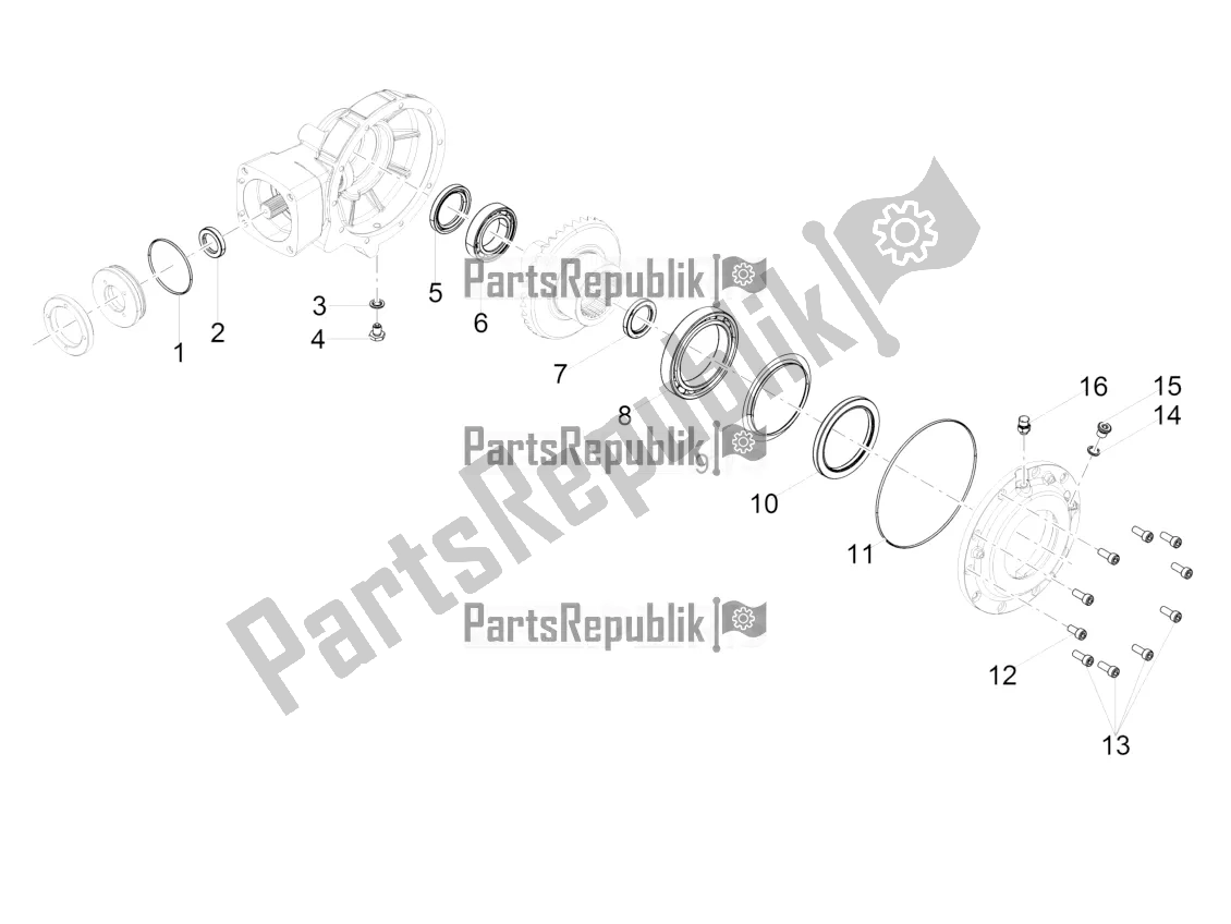 Toutes les pièces pour le Transmission Arrière / Composants du Moto-Guzzi Audace 1400 Carbon ABS Apac 2021