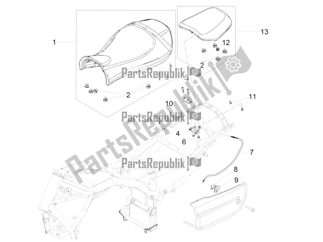 Toutes les pièces pour le Selle du Moto-Guzzi Audace 1400 Carbon ABS Apac 2021