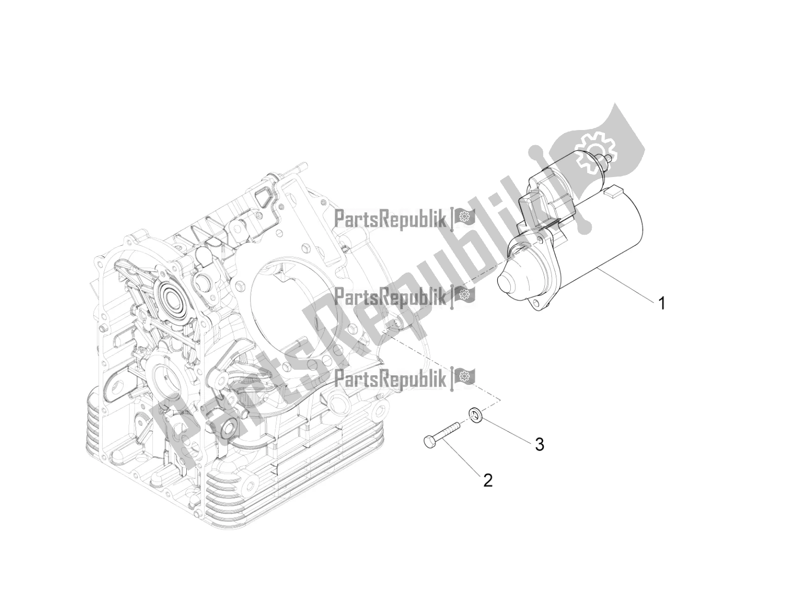 Toutes les pièces pour le Démarreur / Démarreur électrique du Moto-Guzzi Audace 1400 Carbon ABS Apac 2021