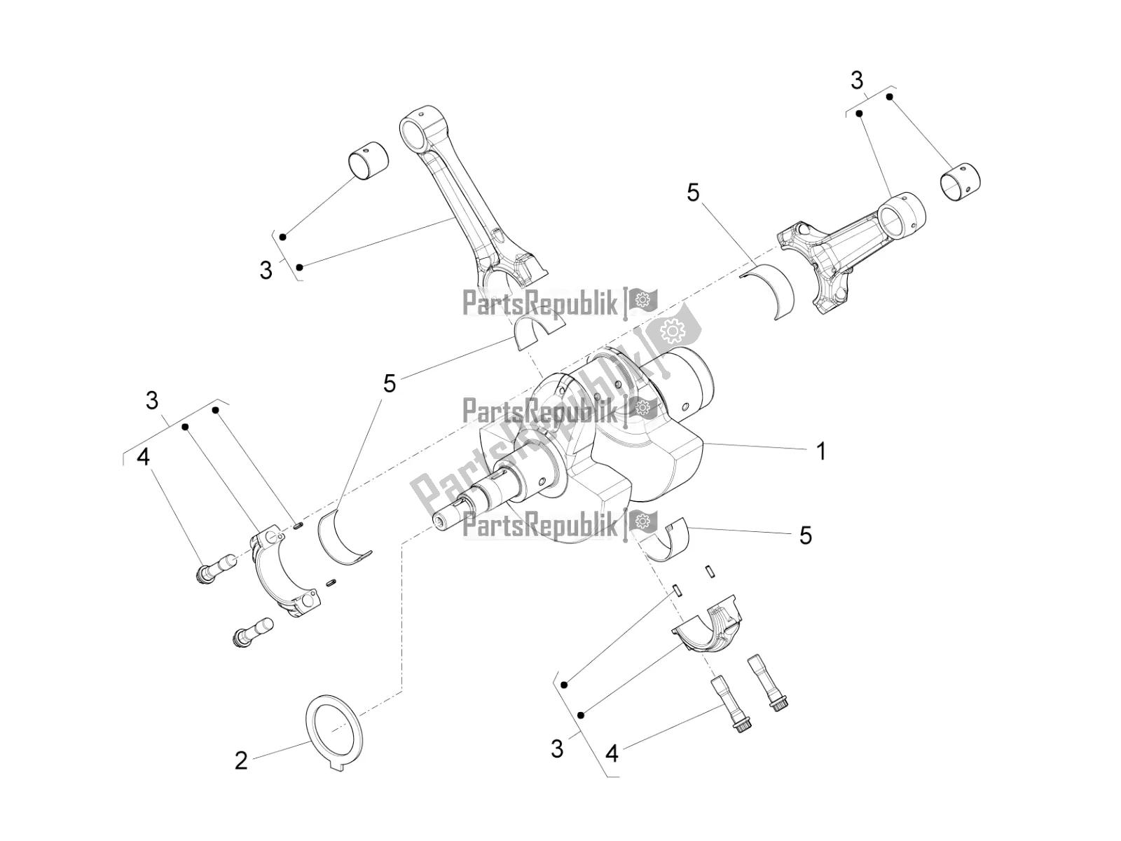 Tutte le parti per il Albero Di Trasmissione del Moto-Guzzi Audace 1400 Carbon ABS USA 2018
