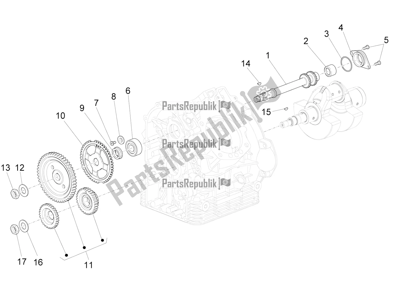 All parts for the Timing System of the Moto-Guzzi Audace 1400 Carbon ABS USA 2018