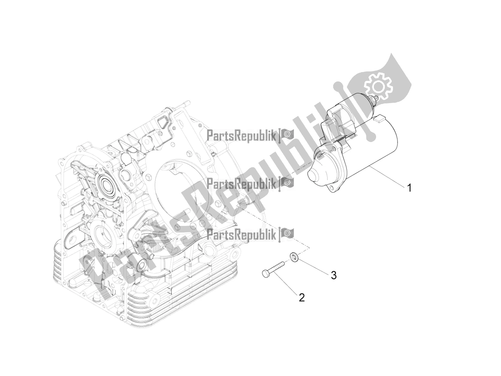 Toutes les pièces pour le Démarreur / Démarreur électrique du Moto-Guzzi Audace 1400 Carbon ABS USA 2019