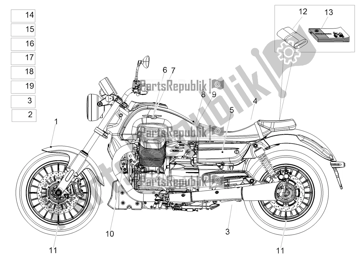 Toutes les pièces pour le Décalque du Moto-Guzzi Audace 1400 Carbon ABS USA 2021